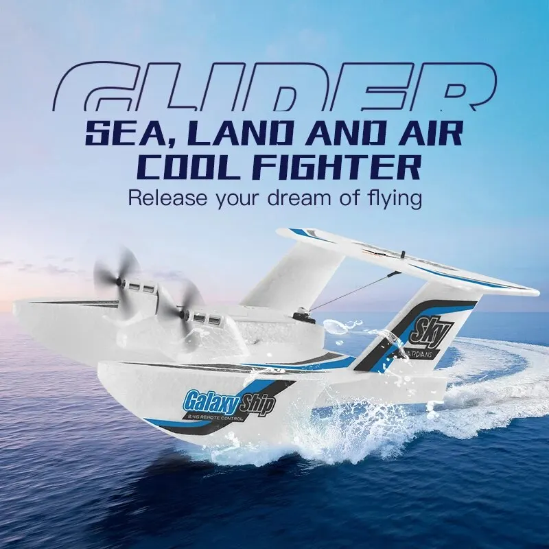 Planeur RC Cool Fighter AquaSky KF603, multi-environnemental pour mer et air, avec technologie de pointe pour une liberté de vol inégalée.