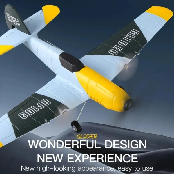 BF109 Avion RC, nouveau design élégant et utilisation facile, idéal pour les débutants