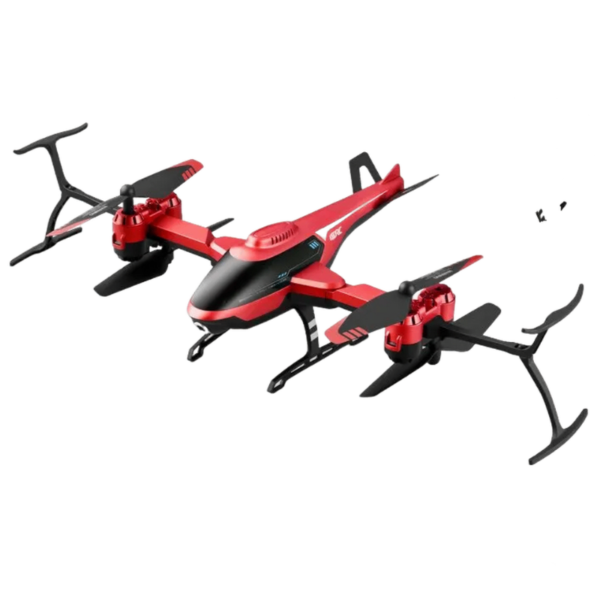 Drone Mini V10 RC rouge avec caméra HD 4K pour prises de vue aériennes en haute définition