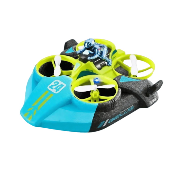 Drone RC multifonctionnel 3-en-1 pour terre, mer et air avec design unique