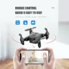 Mini drone V2 pliable, facile à contrôler, idéal pour les débutants avec une interface intuitive via smartphone.
