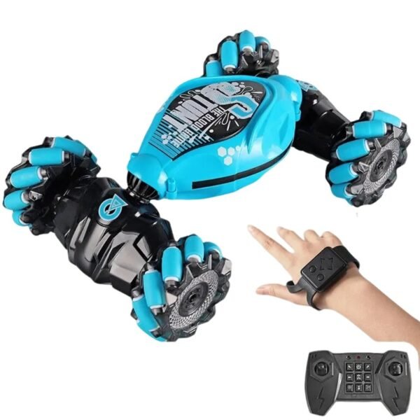 Voiture RC cascadeuse 4WD avec LED et télécommande gestuelle, voiture tout-terrain pour enfants