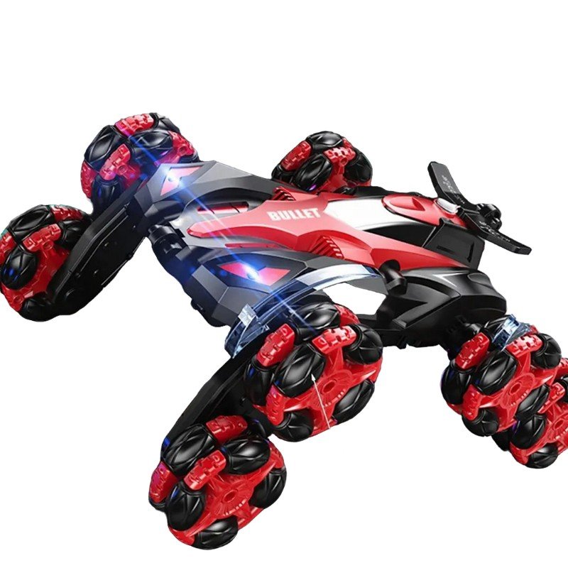 Voiture RC cascadeuse Bullet à 8 roues, acrobaties et drift haute performance