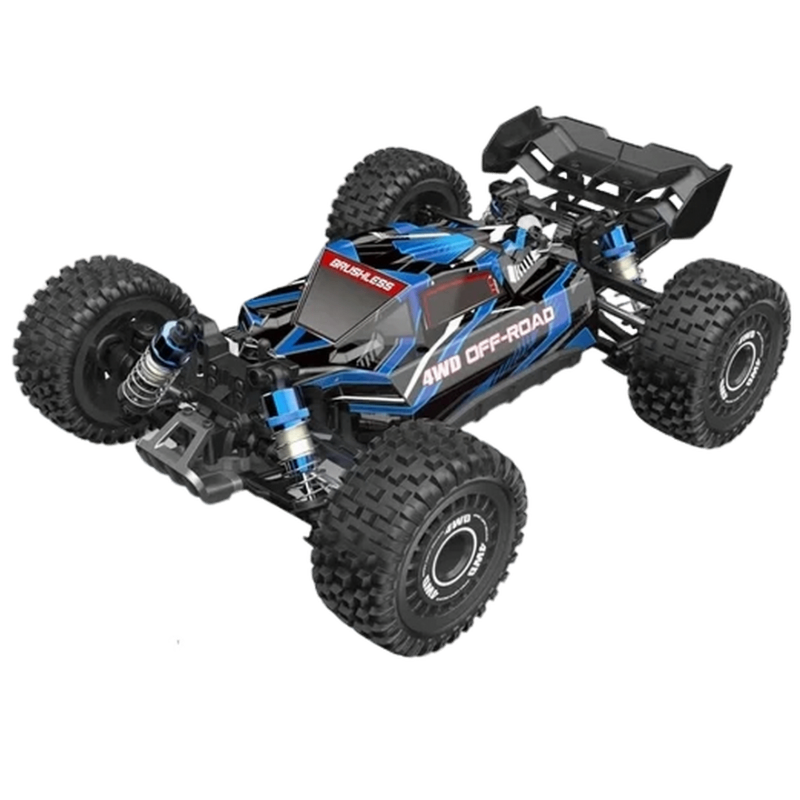 Voiture RC MJX 16207 16208 Brushless 4WD tout-terrain – Vue dynamique avec suspension robuste et design performant est un modèle de notre Boutique Véhicules Radiocommandés