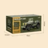 Boîte d’emballage de la voiture télécommandée militaire JJRC C8815, dimensions 40x19.6x18.6 cm
