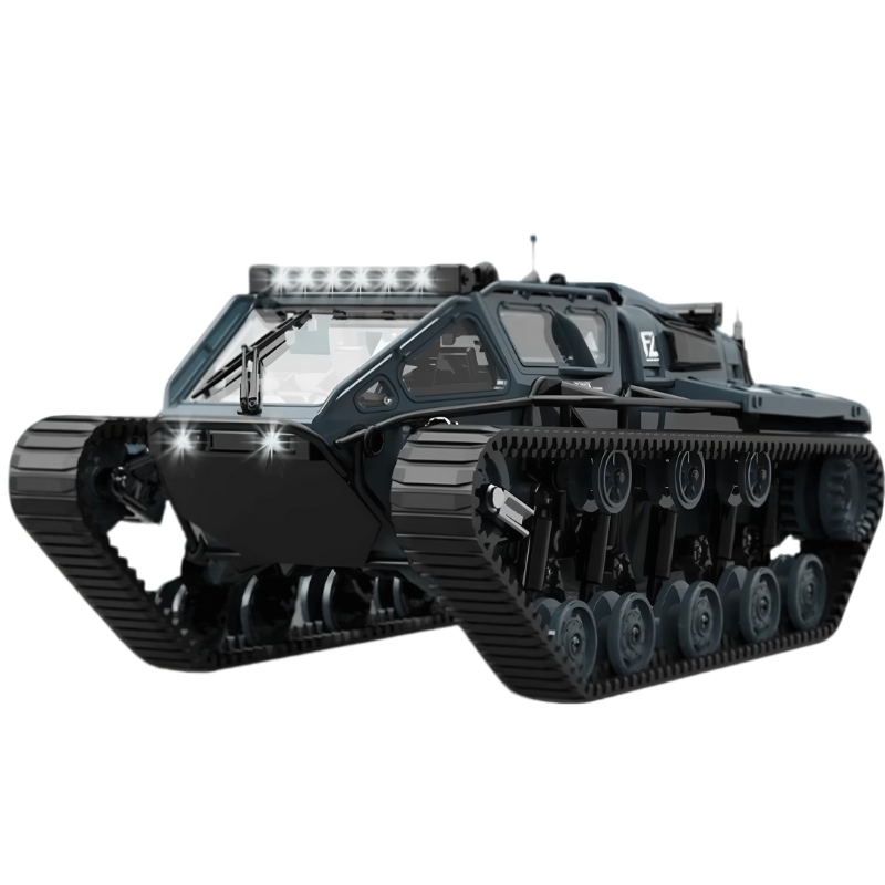 Voiture télécommandée JJRC C8812 à chenilles vue de profil