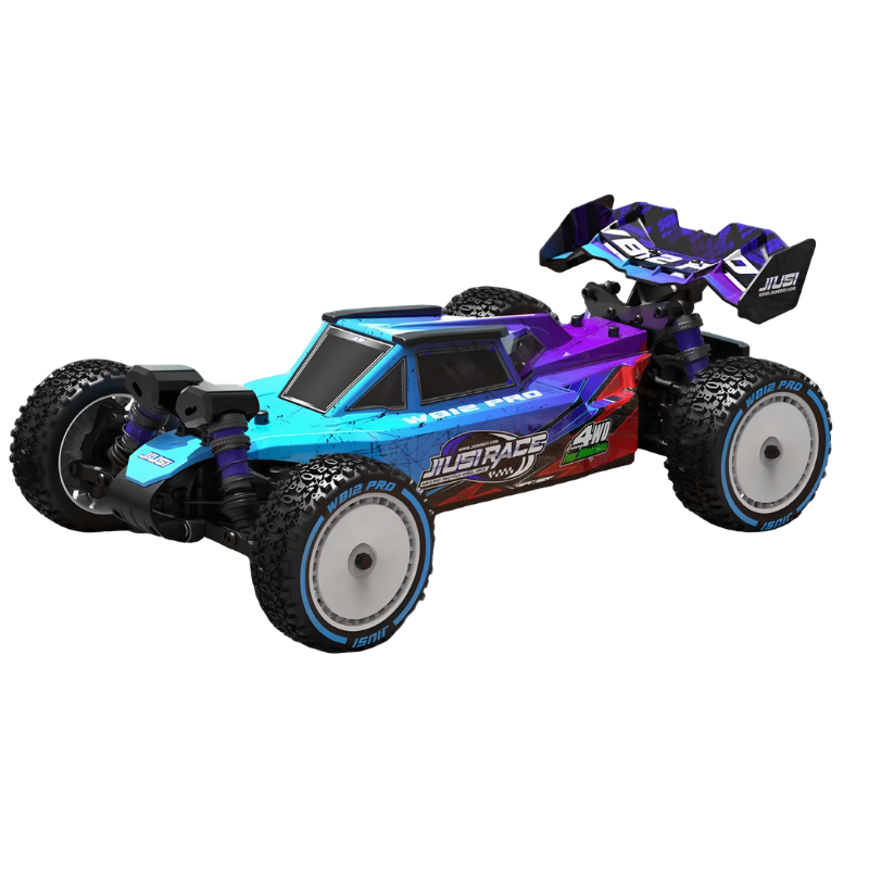 Voiture RC brushless 80 km/h bleue JIUSI WB12 PRO tout terrain 1/12