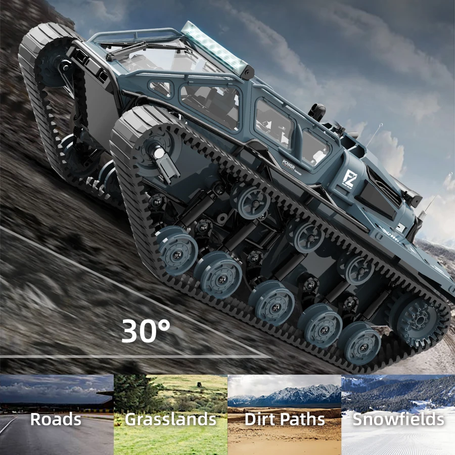 Voiture RC tout-terrain capable de grimper une pente de 30°